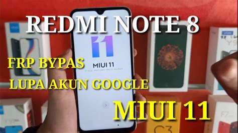 FRP Bypas Redmi Note 8 Lupa Akun Google 100 BERHASIL YouTube