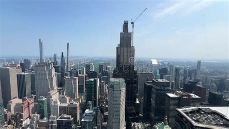 Aerial Views Capture The Hudson Yards Neighbourhood As Sunlight Breaks