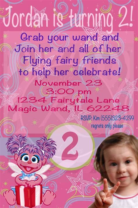 Printable Abby Cadabby Birthday Party Invitation On Etsy 1100 With