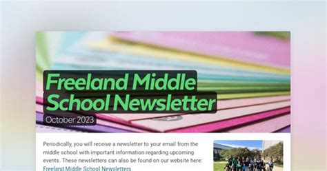 Freeland Middle School Newsletter Smore Newsletters For Education