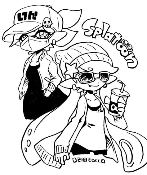 Coloriage Splatoon Images Imprimer Gratuits