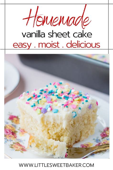 Vanilla Sheet Cake Artofit