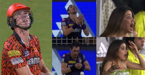 Watch Actress Janhvi Kapoor In Disbelief As Mitchell Starc Fails To