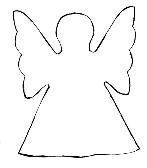 Cut Out Angel Template Printable Free - FREE Printable HQ