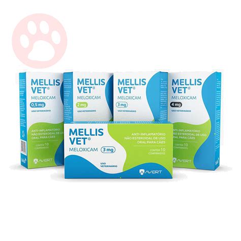 Anti Inflamatório Para Gato e Cachorro Mellis Vet 4mg 10 comp Pet