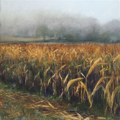 Corn Field Painting at PaintingValley.com | Explore collection of Corn ...