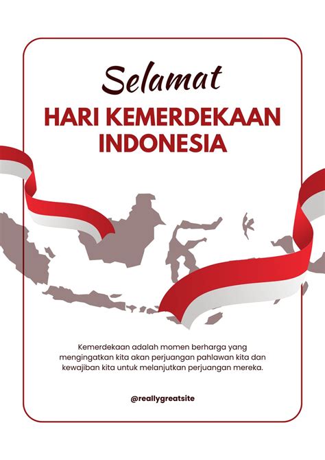 25 Contoh Poster Hari Kemerdekaan Indonesia Yang Menarik