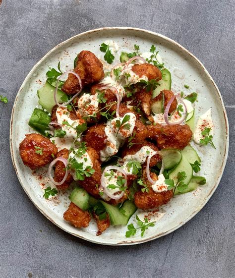 Buffalo Cauliflower With Ranch Dressing — Dear Fig