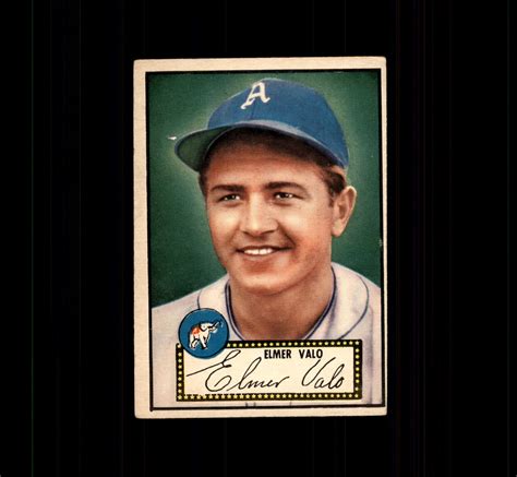 Topps Elmer Valo Red Back Vg Ex D Ebay