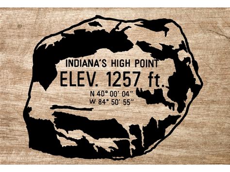 Hoosier Hill Indiana Digital File PNG SVG DXF - Etsy