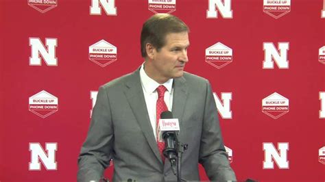 Trev Alberts Press Conference On Scott Frost Dismissal Nebraska