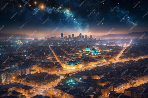 Premium Photo Luminous Qualities In Mexico Citys Skyline And Urban Lights