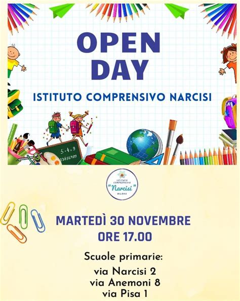 Open Day Istitiuto Narcisi Scuola Ugo Pisa Genitori Scuola Primaria