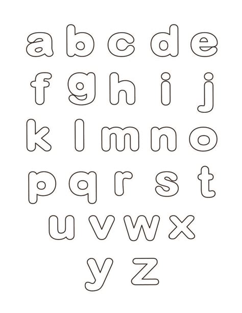 Free Printable Lowercase Bubble Letters Set Freebie Finding Mom