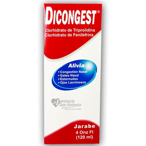 Dicongest Jarabe 120ml And Farmacia San Antonio