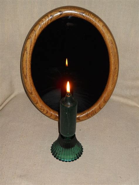 Large Oak Scrying Mirror Made On Litha By Somethingwiccan On Etsy