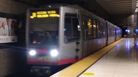 SF Muni 1997 Breda LRV2 1437 On Route M Ocean View 2 Car Train 1433