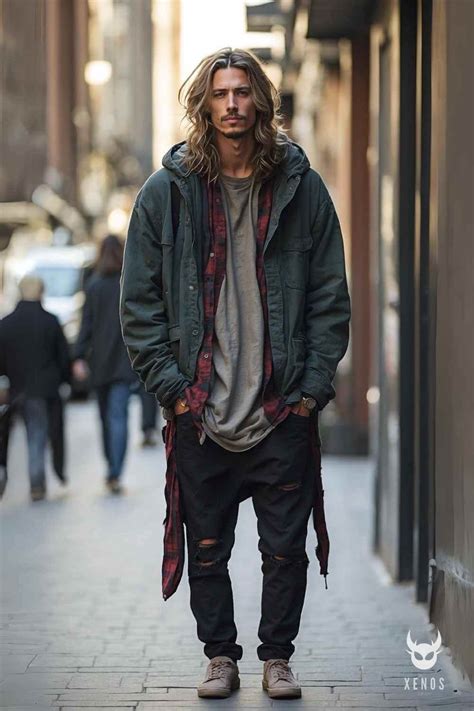 Grunge Look Men 1990s 