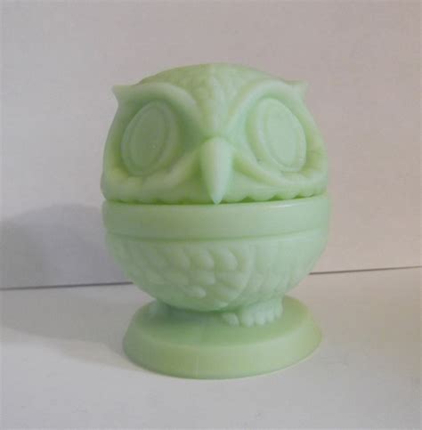 Vintage Lime Green Fenton Art Glass Fairy Light