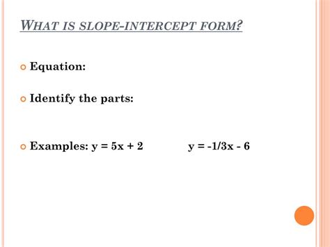 Ppt Slope Intercept Form Powerpoint Presentation Free Download Id5636608