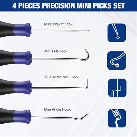 Precision Pick And Hook Set WORKPRO Tools