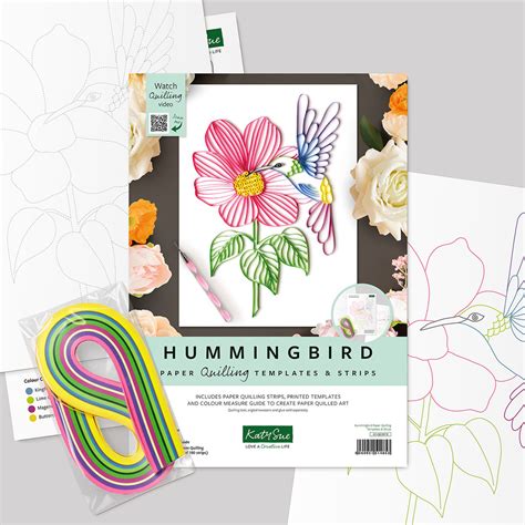 Hummingbird Quilling Template Kit | Katy Sue Designs