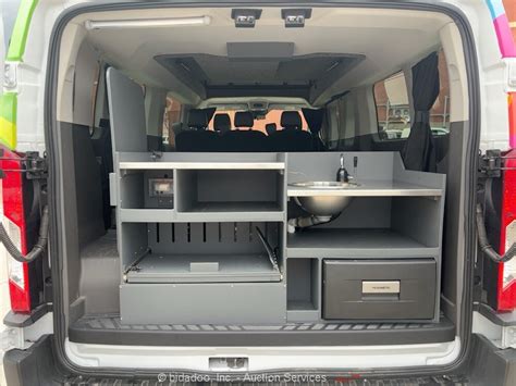 2023 Ford Transit Pop Up Camper Van Rv Class B Motorhome Kitchenette