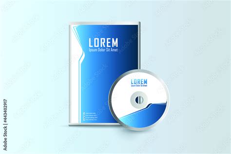 DVD cover with Disk design template. Stylized DVD Cover design template ...