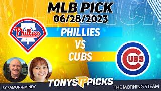 Philadelphia Phillies Vs Chicago Cubs 6 28 2023 FREE MLB Picks And