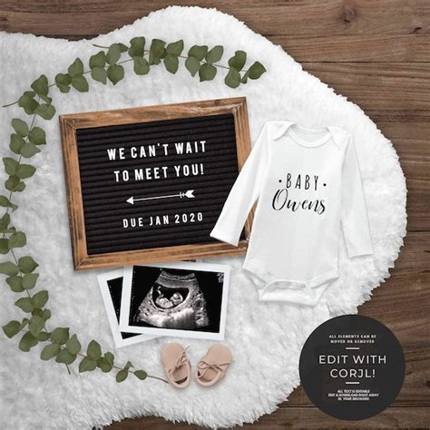 Free Editable Pregnancy Announcement Template