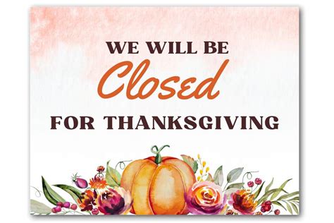 Free Printable Closed For Thanksgiving Signs 2024 Election Amity Dorette