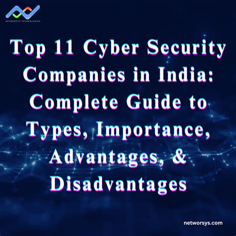 Top 11 Cyber Security Companies In India Complete Guide To Types Importance Advantages