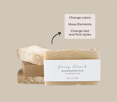 Minimalistic Soap Label Template Soap Product Label Soap Bar Etsy Canada