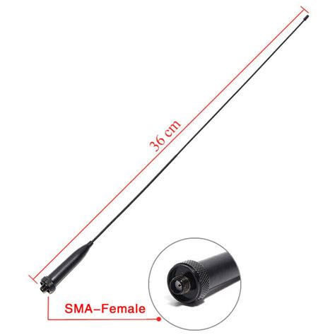 36cm Universal 144 430MHz Dual Band VHF UHF SMA Female Soft Radio