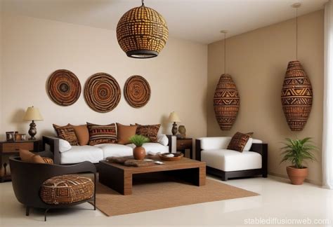 Modern African-Inspired Interior for Elderly without Kids | Stable ...