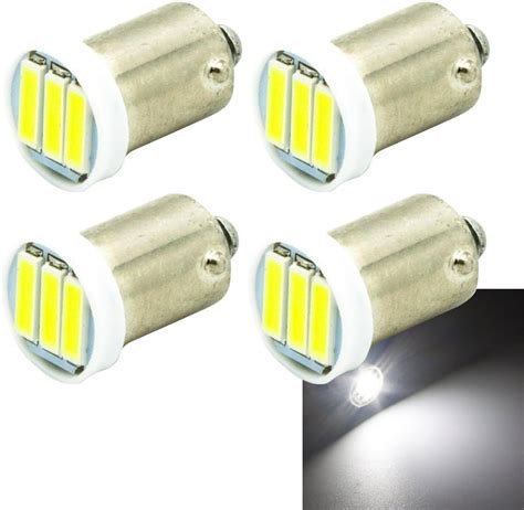 Amazon BA9 BA9S 53 57 1895 64111 LED Bulbs 3 7020 SMD LED White