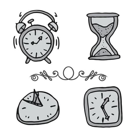 Set Of Clocks And Watches Stock Vector Image By Czaroot