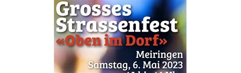 Grosses Strassenfest Oben Im Dorf Kindertagesst Tte Haslital