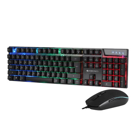 Buy Zebronics Zeb War Wired Gaming Keyboard And Mouse Combo 104 Keys