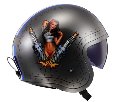 LS2 Spitfire Spark Brushed Alloy Helmet - Speed Addicts