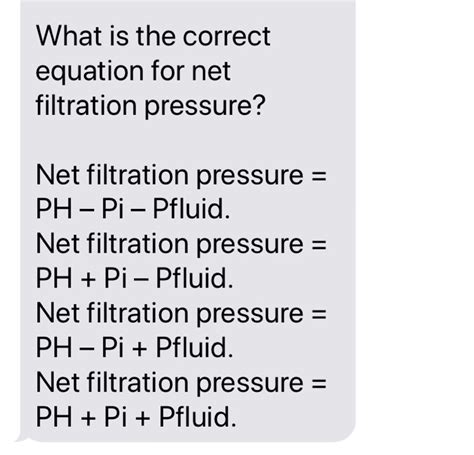 Solved Filtration Of Fluid From The Glomerular Capillaries To The