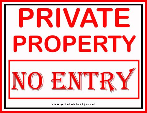 25 Printable No Trespassing Signs Free Download