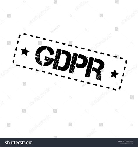 Grunge Rubber Stamp Word Gdpr Insidevector Stock Vector Royalty Free