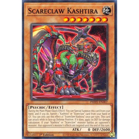 Phhy En Scareclaw Kashtira Photon Hypernova Card Yu Gi Oh