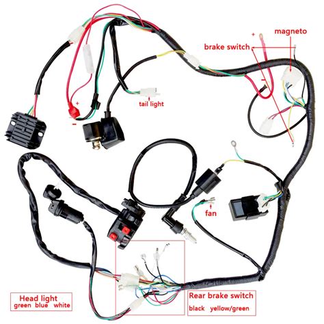 150 200 250ccATV Quad Electric Full Set Parts Wire CDI Ignition Coil