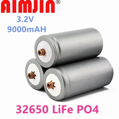 2021 Original Battery 3 2v 32650 Battery 9000mah Lifepo4 Rechargeable Lithium Cell For Electric