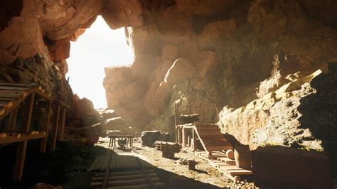 ArtStation - Mining Cave Realistic Game Environment UE5