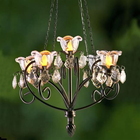 System Error Solar Chandelier Outdoor Decor Backyard Gazebo Chandelier