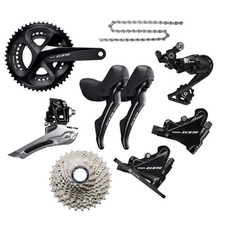 Shimano 105 R7000 Groupset 2x11-speed - Hydraulic Disc Brakes