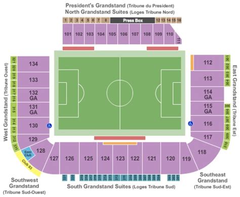 Stade Saputo Tickets in Montreal Quebec, Stade Saputo Seating Charts ...